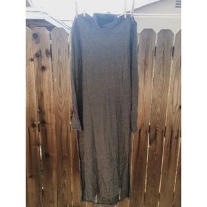 zara striped long sleeve turtleneck tunic